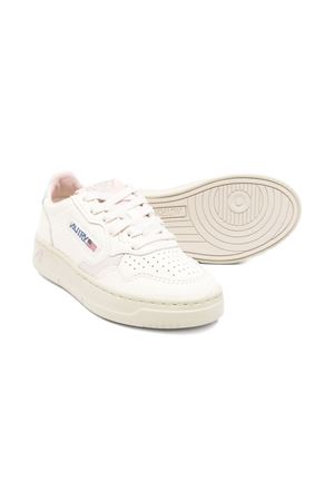 sneakers in pelle bianco AUTRY KIDS | KULKNU08SILVSANDMAR